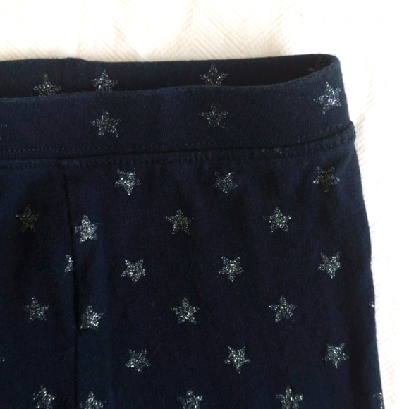 joe fresh navy blue glitter star leggings 6-12 months baby girl - Picture 3 of 5